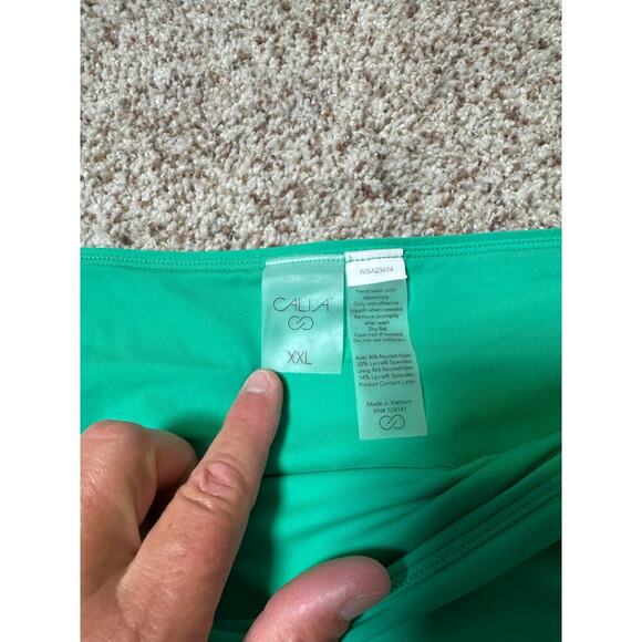 CALIA by Carrie Underwood women's swim bikini bottoms, size XXL, Green - Picture 4 of 5